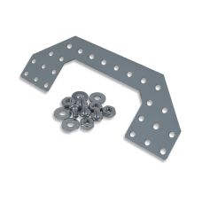 Angled Plate Expansion Kit: Punched Metal Expansion Plate for Digilent Robot Kits